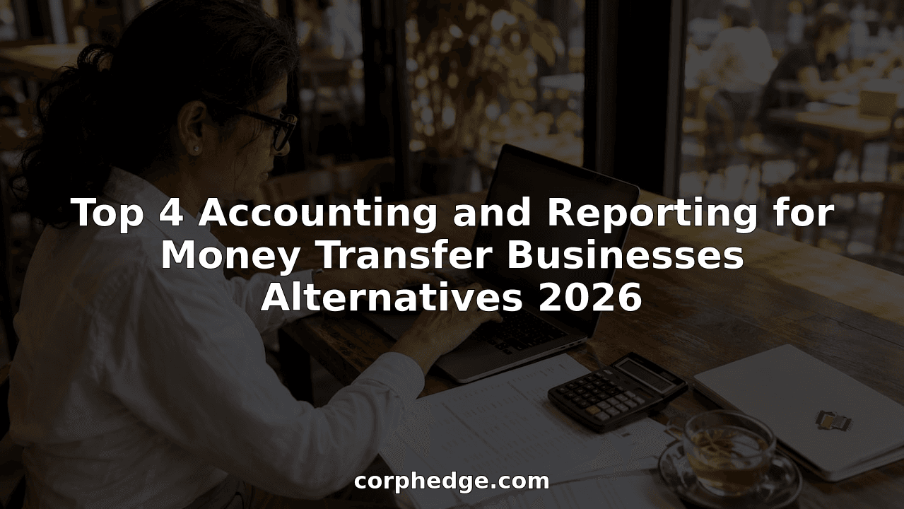Top 4 Accounting and Reporting for Money Transfer Businesses Alternatives 2026